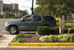 Vehicle blocking crosswalk