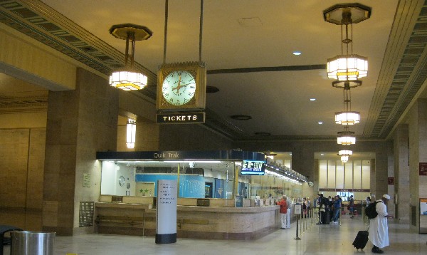 Amtrak ticket counter