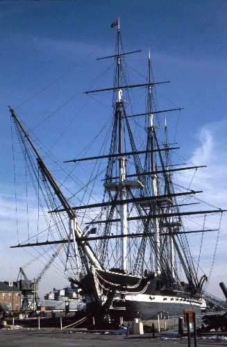 USS Constitution, headon view