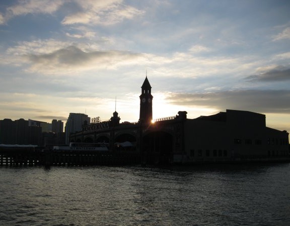 The terminal at sunset