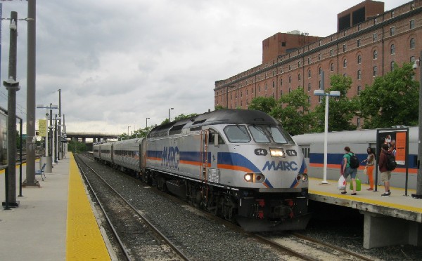 MARC at Camden Yards station