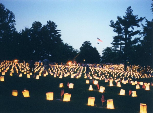 Marye's Heights cemetery illumination